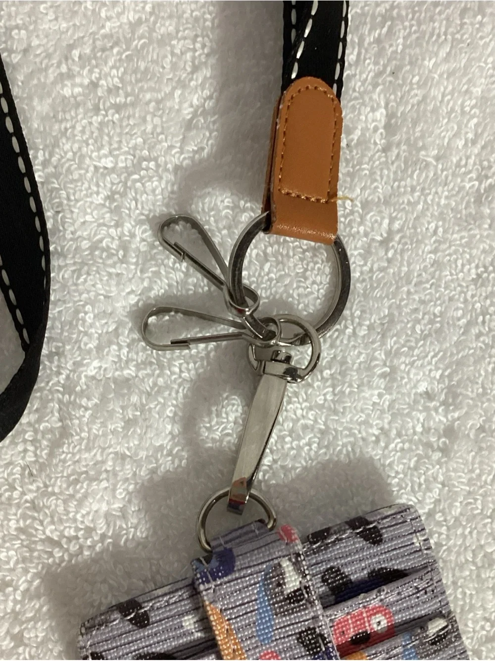 Super Cute Puppy Dog Car ID Wallet with Lanyard Keychain